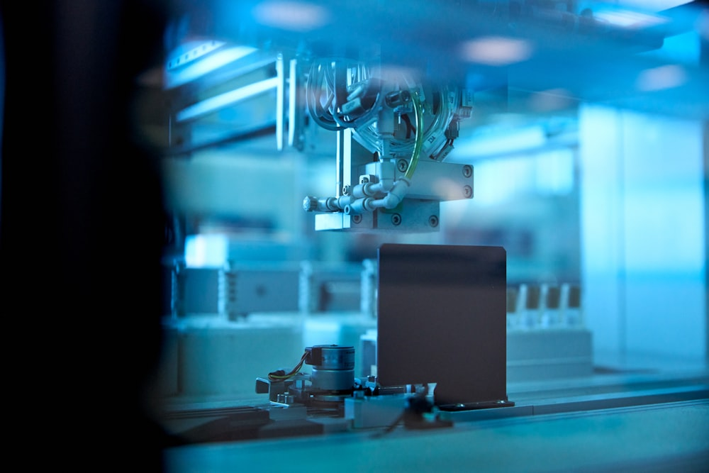 A computer in a medical lab 